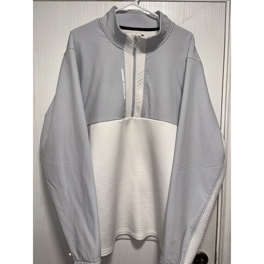 Under Armour Men's UA Storm Daytona ½ Zip White 1379742 Size 3XL